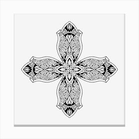 Cross Mandala 07 Canvas Print