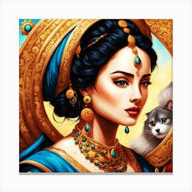 Exotic Beauty Artwork 4 Canvas Print