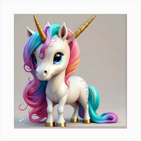 Little Unicorn Canvas Print