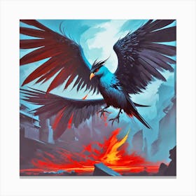Eagle In Flight 15 Canvas Print