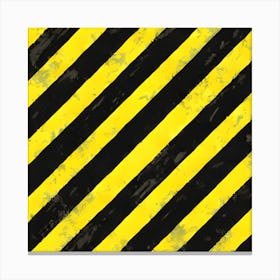 Hazard Stripes Vector Canvas Print