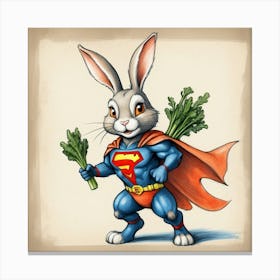 Super Bunny 23 Canvas Print