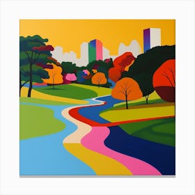 Abstract Park Collection Yoyogi Park Taipei Taiwan 4 Canvas Print