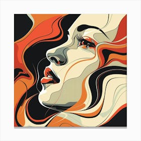 Face Of A Woman Canvas Print