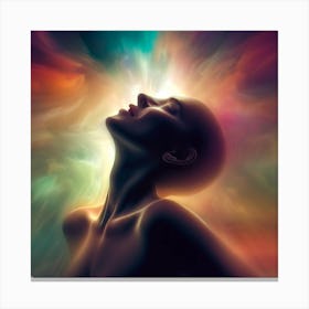 Woman In Space 1 Canvas Print