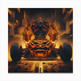 Pumpkin Car (Cyberpunk25) Canvas Print