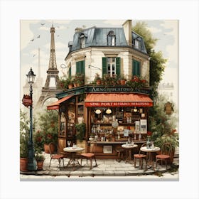 Old Paris By Csaba Fikker 2 Canvas Print