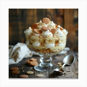 Stockcake Delicious Banana Dessert 1720412581 Canvas Print