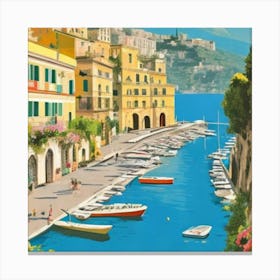 Sorrento Italy Vintage Travel Poster Art Print Canvas Print