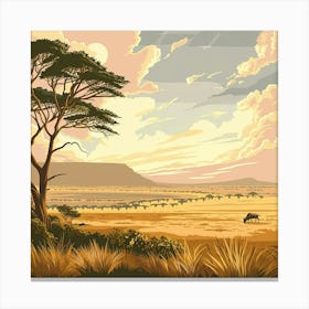 Savannah Landscape 2 Canvas Print