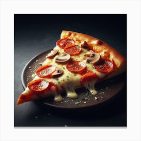 Pizza64 Canvas Print