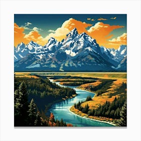 Grand Teton National Park Canvas Print