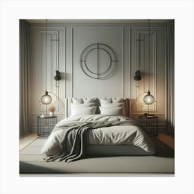 Modern Bedroom Design Canvas Print