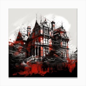 Haunted House 4 Canvas Print