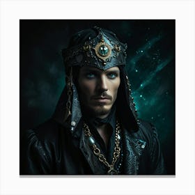 Man In A Pirate Costume Canvas Print