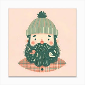 Bearded Man Canvas Print