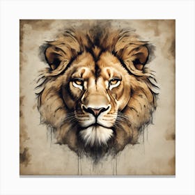 Lion Head Canvas Print