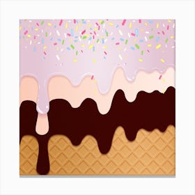 Ice Cream Sundae 11 Canvas Print