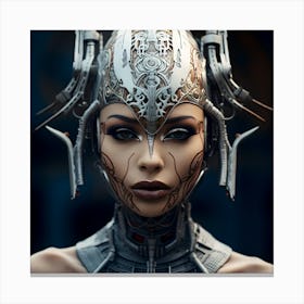 Futuristic Woman 16 Canvas Print