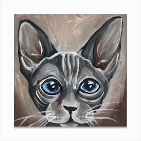 Baby Sphynx Cat Art Canvas Print