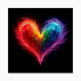 Rainbow Heart 4 Canvas Print