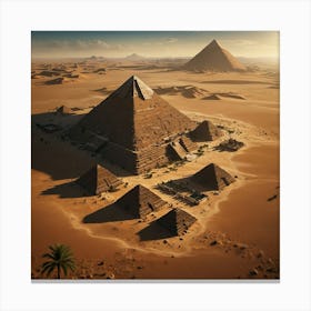 Pyramids Of Giza 1 Canvas Print