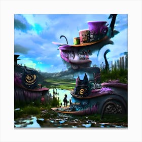 Post Apocalyptic Fairy Tale Land (Darker) Canvas Print
