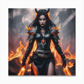 Devil Woman 1 Canvas Print