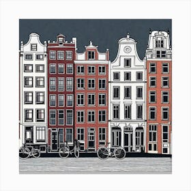 Amsterdam Cityscape 14 Canvas Print