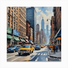 New York City Down Town Canvas Print