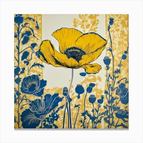 Yellow Poppies Canvas Print