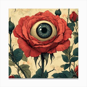 Eye Of The Rose 6 Canvas Print