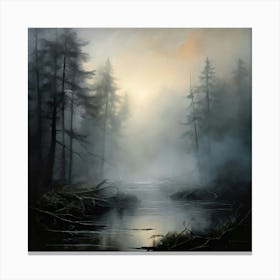 Misty Forest 1 Canvas Print