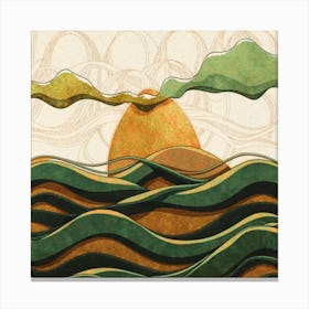 Lone Wave ocean Canvas Print