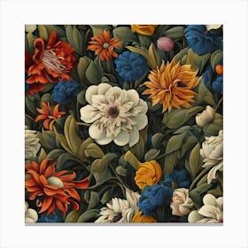 Floral Wallpaper 3 Canvas Print