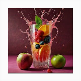 Fruit Splash Canvas Print