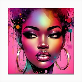 A stylish lady 10 Canvas Print