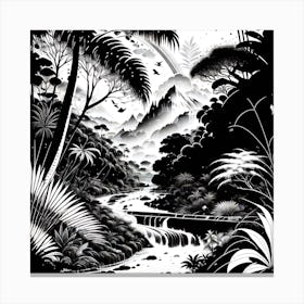 Jungle Landscape 2 Canvas Print