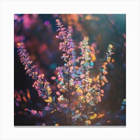 Bokeh Photography Floral Canvas Print