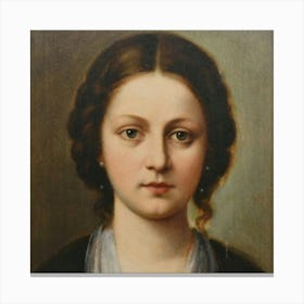 Portrait Of A Young Woman Canvas Print