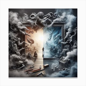 Smoke And Mirrors Canvas Print