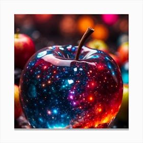 Galaxy Apple Canvas Print