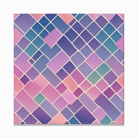 Mosaic Pattern Art Print Canvas Print