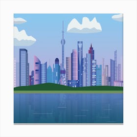 Shanghai Cityscape Canvas Print