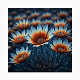 Abstract Flower Painting Canvas Print