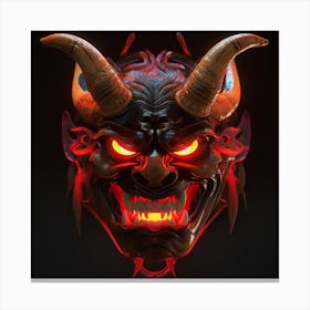 Demon Mask 4 Canvas Print