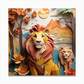 Lions Canvas Print