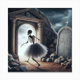 Skeleton Dancer 7 Canvas Print