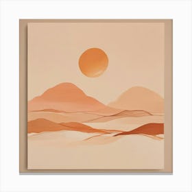 Sunset In The Desert 29 Canvas Print