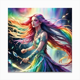 Rainbow Girl 1 Canvas Print